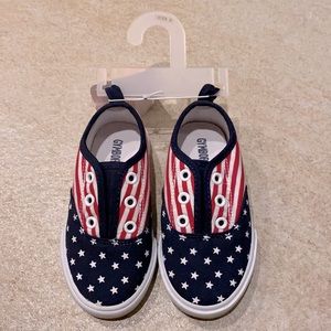 NWT Gymboree | Red White & Blue Slip On Toddler Shoes | Size: 8